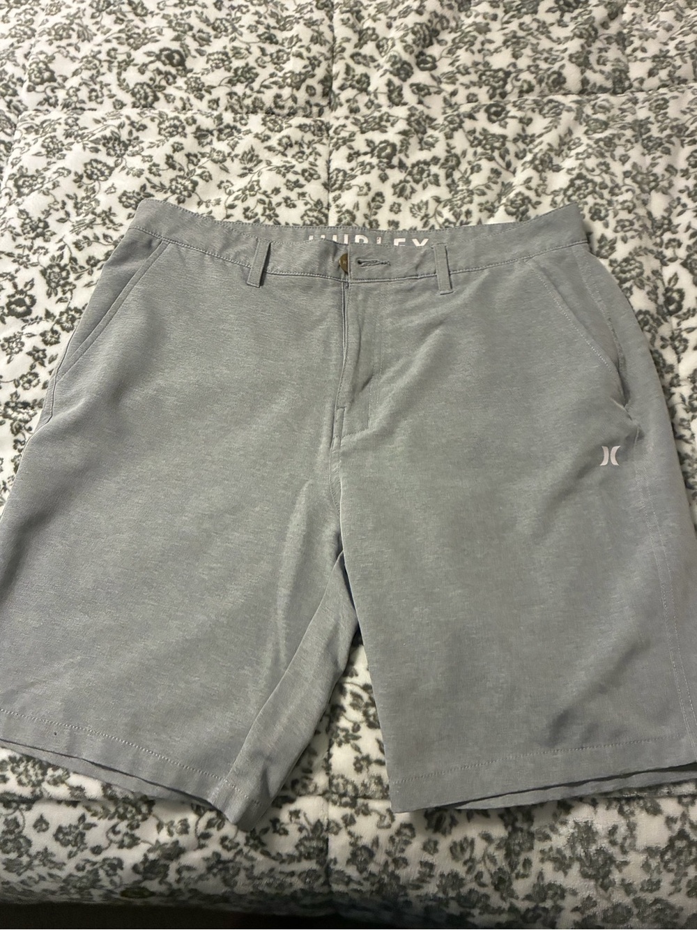 Hurley Men's Gray Casual Performance Shorts size:34
